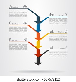 Infographic design template with elements and icons. Vector illustration.