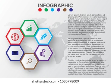 Infographic design template. EPS10 Vector. Use for banner, leaflet, wallpaper, website, brochure, poster and other design.