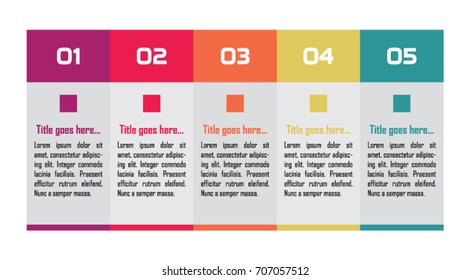 Infographic design template in five steps