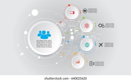 Infographic design template. flowchart layout, diagram processes, workflow, business icons.