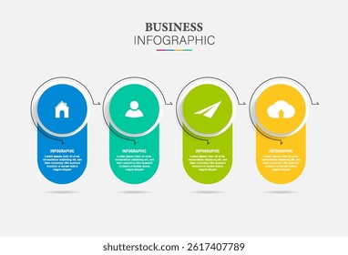 infographic design template in the form of paper arrows pointing down. Can be used for web design, diagram, chart, graph, step options, business presentation. 