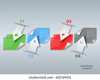 Infographic design template. Good for brochure, diagram, workflow layout. File is in eps10 format.