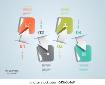 Infographic design template. Good for brochure, diagram, workflow layout. File is in eps10 format.