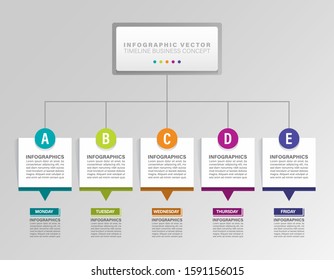 Infographic design template for graphs and diagrams.