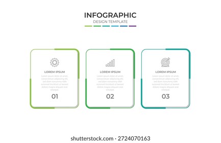 Plantilla de diseño de infografía con iconos y 3 opciones o pasos. Puede ser utilizado para el diagrama de proceso, presentaciones, diseño de flujo de trabajo, Anuncio, diagrama de flujo, gráfico de información