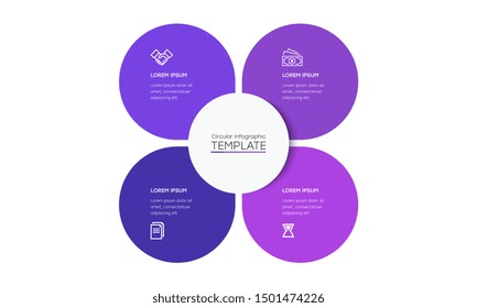 Infographic design template with icons and 4 options or steps. Business concept. Can be used for process diagram, presentations, workflow layout, banner, flow chart, info graph