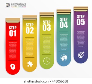 Infographic design template with icons. Banner. Vector illustration