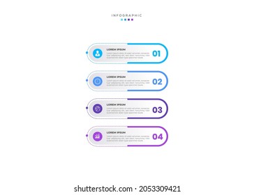Infographic design template with icons and options or steps