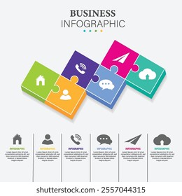 Infographic design template with icons and options. vector ilustration for presentation, diagram, web, banner