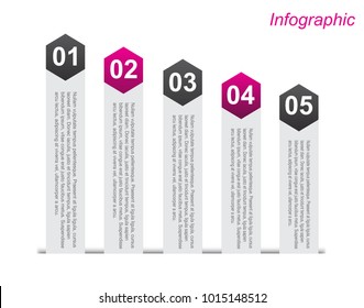 Info-graphic design template. Idea to display ranking and statistics.