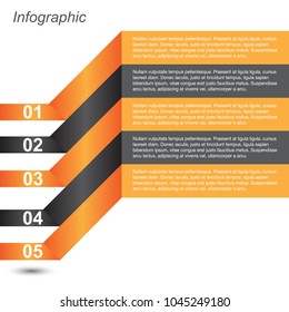 Info-graphic design template. Idea to display ranking and statistics.