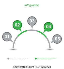 Info-graphic design template. Idea to display ranking and statistics.