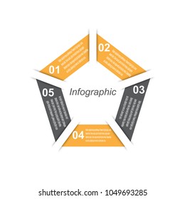 Info-graphic design template. Idea to display ranking and statistics.