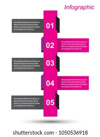 Info-graphic design template. Idea to display ranking and statistics.