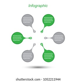Info-graphic design template. Idea to display ranking and statistics.