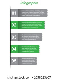 Info-graphic design template. Idea to display ranking and statistics.