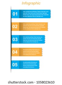Info-graphic design template. Idea to display ranking and statistics.