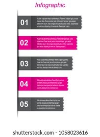 Info-graphic design template. Idea to display ranking and statistics.