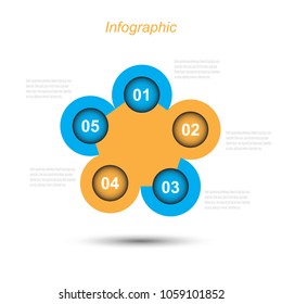 Info-graphic design template. Idea to display ranking and statistics.