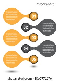 Info-graphic design template. Idea to display ranking and statistics.
