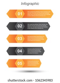Info-graphic design template. Idea to display ranking and statistics.