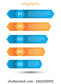 Info-graphic design template. Idea to display ranking and statistics.