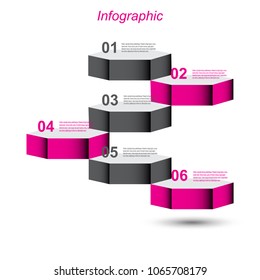 Info-graphic design template. Idea to display ranking and statistics.
