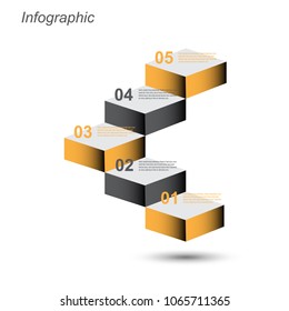 Info-graphic design template. Idea to display ranking and statistics.