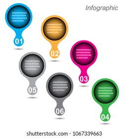 Info-graphic design template. Idea to display ranking and statistics.