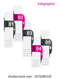 Info-graphic design template. Idea to display ranking and statistics.