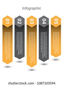 Info-graphic design template. Idea to display ranking and statistics.