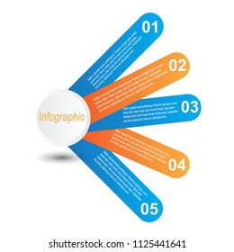 Info-graphic design template. Idea to display ranking and statistics.