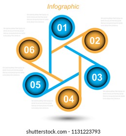 Info-graphic design template. Idea to display ranking and statistics.