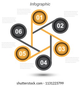 Info-graphic design template. Idea to display ranking and statistics.