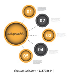 Info-graphic design template. Idea to display ranking and statistics.
