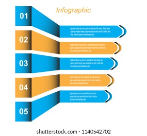 Info-graphic design template. Idea to display ranking and statistics.