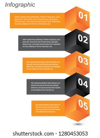 Info-graphic design template. Idea to display ranking and statistics.