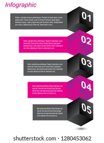 Info-graphic design template. Idea to display ranking and statistics.