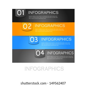 Info-graphic design template. Idea to display, ranking and statistics.