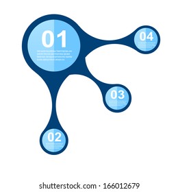 Info-graphic design template. Idea to display information, statistics. 