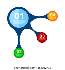 Info-graphic design template. Idea to display information, statistics. 