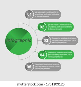 Plantilla de diseño de infografía. Idea para mostrar el ranking y las estadísticas.