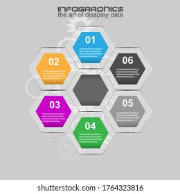 Infographic design template. Idea to display information, ranking and statistics.