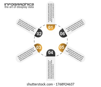 Infographic design template. Idea to display information, ranking and statistics.