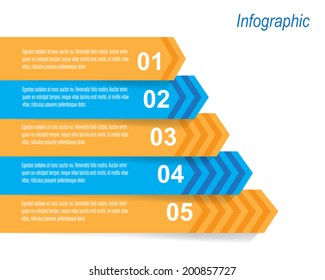 Info-graphic design template. Idea to display ranking and statistics.