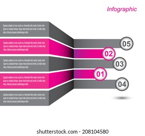 Info-graphic design template. Idea to display , ranking and statistics. 