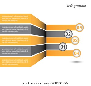 Info-graphic design template. Idea to display , ranking and statistics. 
