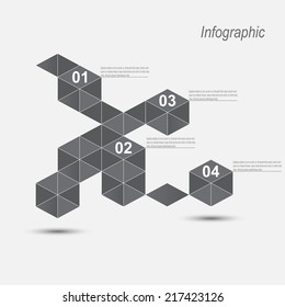 Info-graphic design template. Idea to display , ranking and statistics. 