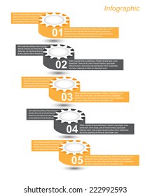 Info-graphic design template. Idea to display , ranking and statistics. 
