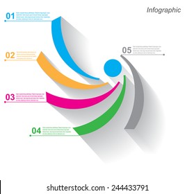 Info-graphic design template. Idea to display, ranking and statistics.